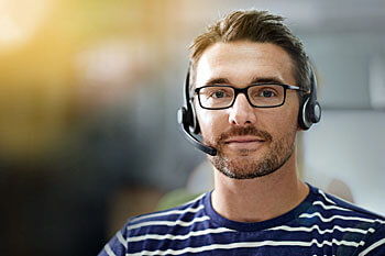 IT-Manager mit Headset